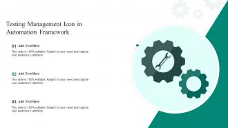 Testing Management Icon In Automation Framework