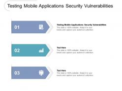 Testing mobile applications security vulnerabilities ppt powerpoint presentation file outline cpb