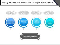 Testing process and metrics ppt sample presentations