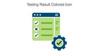 Testing Result Colored Icon In Powerpoint Pptx Png And Editable Eps Format
