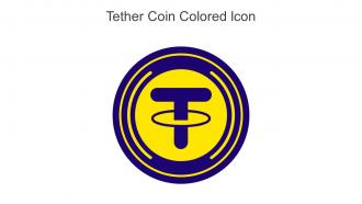 Tether Coin Colored Icon In Powerpoint Pptx Png And Editable Eps Format