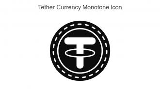 Tether Currency Monotone Icon In Powerpoint Pptx Png And Editable Eps Format