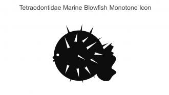 Tetraodontidae Marine Blowfish Monotone Icon In Powerpoint Pptx Png And Editable Eps Format