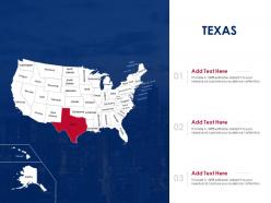 Texas map powerpoint presentation ppt template