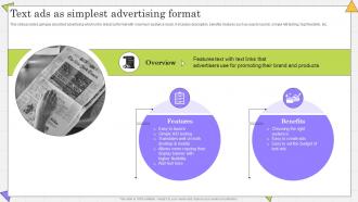 Text Ads As Simplest Advertising Complete Guide Of Paid Media Advertising Strategies