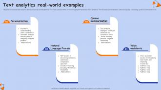 Text Analytics Real World Examples