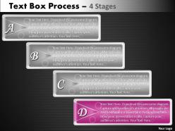 Text box process 4 stages 27