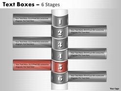 Text boxes 6 stages 40