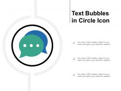 Text bubbles in circle icon