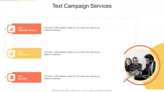 Text Campaign Services In Powerpoint And Google Slides Cpb