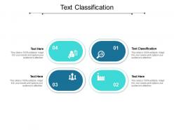 Text classification ppt powerpoint presentation professional background cpb
