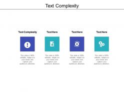 Text complexity ppt powerpoint presentation icon deck cpb