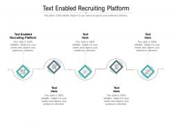 Text enabled recruiting platform ppt powerpoint presentation professional inspiration cpb