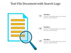 Text file document with search logo