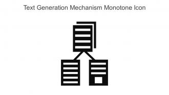 Text Generation Mechanism Monotone Icon In Powerpoint Pptx Png And Editable Eps Format