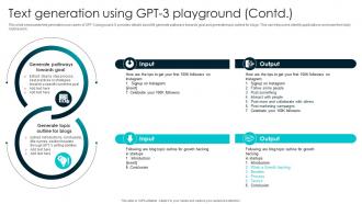 Text Generation Using GPT 3 Playground How To Use OpenAI GPT3 To GENERATE ChatGPT SS V Downloadable Professionally