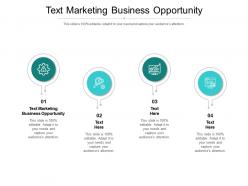 Text marketing business opportunity ppt powerpoint presentation summary clipart cpb