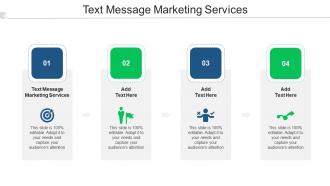Text Message Marketing Services Ppt Powerpoint Presentation Styles Elements Cpb