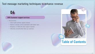 Text Message Marketing Techniques To Enhance Revenue Powerpoint Presentation Slides MKT CD V Aesthatic