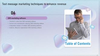 Text Message Marketing Techniques To Enhance Revenue Powerpoint Presentation Slides MKT CD V Content Ready Template