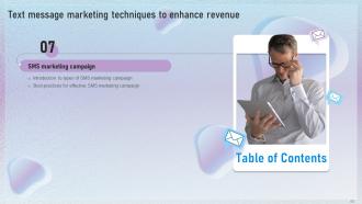 Text Message Marketing Techniques To Enhance Revenue Powerpoint Presentation Slides MKT CD V Compatible Template