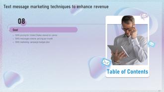 Text Message Marketing Techniques To Enhance Revenue Powerpoint Presentation Slides MKT CD V Adaptable Template