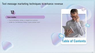 Text Message Marketing Techniques To Enhance Revenue Powerpoint Presentation Slides MKT CD V Customizable Slides