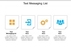 Text messaging list ppt powerpoint presentation infographic template show cpb