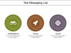Text messaging list ppt powerpoint presentation slides clipart images cpb