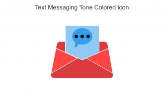 Text Messaging Tone Colored Icon In Powerpoint Pptx Png And Editable Eps Format