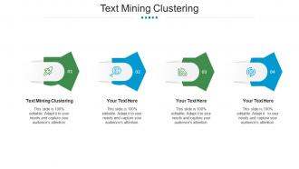 Text mining clustering ppt powerpoint presentation model influencers cpb