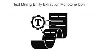 Text Mining Entity Extraction Monotone Icon In Powerpoint Pptx Png And Editable Eps Format