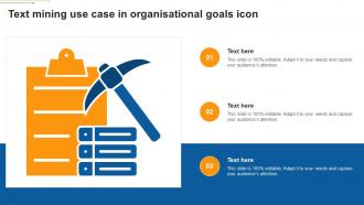 Text Mining Use Case In Organisational Goals Icon