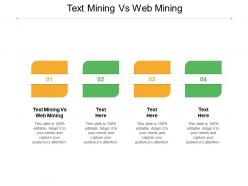 Text mining vs web mining ppt powerpoint presentation file structure cpb