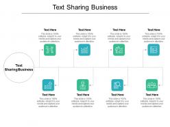Text sharing business ppt powerpoint presentation ideas show cpb