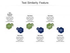 Text similarity feature ppt powerpoint presentation icon background image cpb