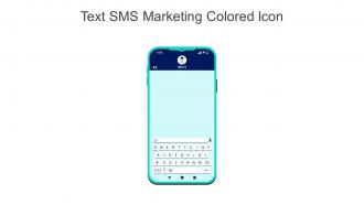 Text SMS Marketing Colored Icon In Powerpoint Pptx Png And Editable Eps Format
