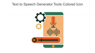 Text To Speech Generator Tools Colored Icon In Powerpoint Pptx Png And Editable Eps Format