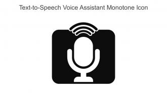 Text To Speech Voice Assistant Monotone Icon In Powerpoint Pptx Png And Editable Eps Format