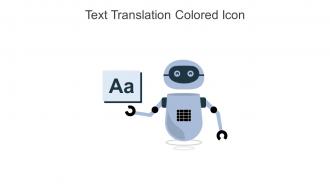 Text Translation Colored Icon In Powerpoint Pptx Png And Editable Eps Format