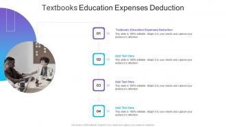 Textbooks Education Expenses Deduction In Powerpoint And Google Slides Cpb