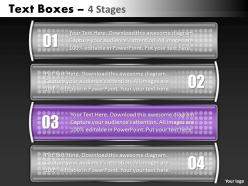 Textbox 4 stages 33