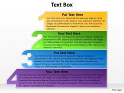 Textbox four steps diagram 31