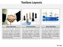 Textbox layouts 74
