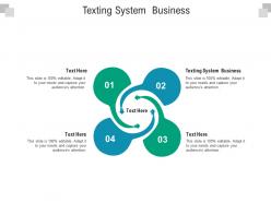 Texting system business ppt powerpoint presentation professional backgrounds cpb