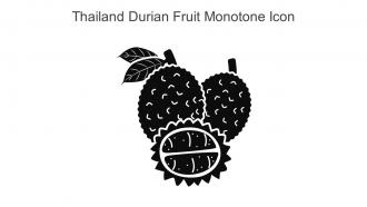 Thailand Durian Fruit Monotone Icon In Powerpoint Pptx Png And Editable Eps Format