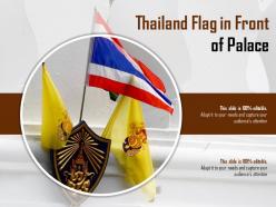 Thailand flag in front of palace