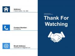 Thank for watching 10 principles in leading business change ppt visual aids background images