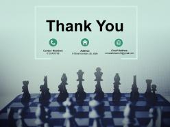 Thank you at kearney chessboard powerpoint presentation slides