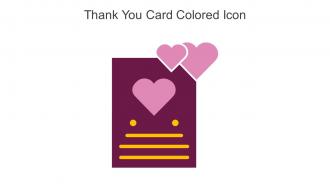Thank You Card Colored Icon In Powerpoint Pptx Png And Editable Eps Format